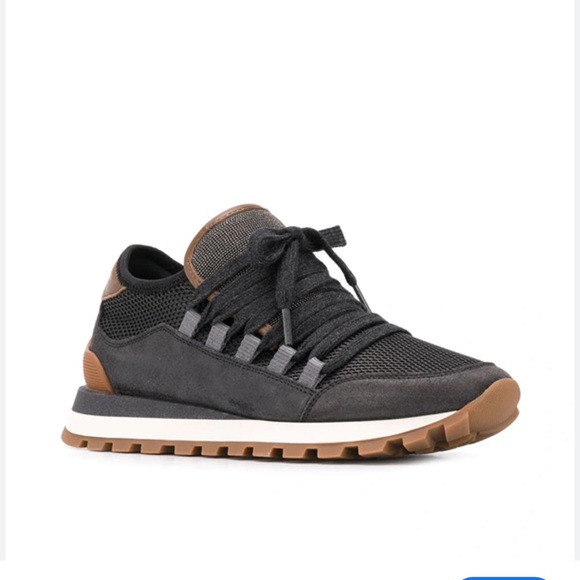 Brunello Cucinelli Ball-chain Embellished
Sneakers - Picture 1 of 8